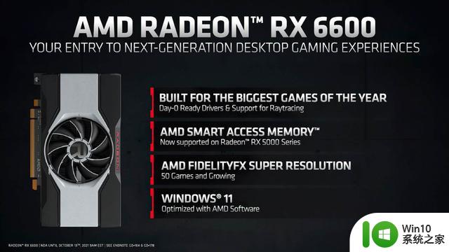 AMD RX 6600显卡普遍降至1499元：主打1080p游戏，首发2499