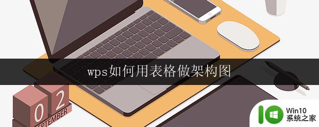 wps如何用表格做架构图 wps表格如何制作架构图