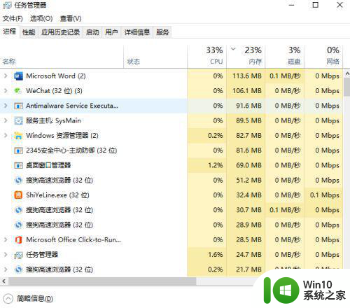 win10软件打开任务管理器里有就是没显示如何修复 Win10任务管理器打开但没有显示软件如何解决