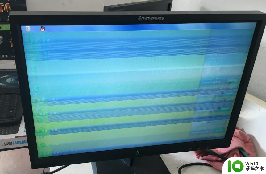 台式机屏幕出现彩色条纹的修复方法 台式电脑显示屏出现彩色条纹的原因有哪些