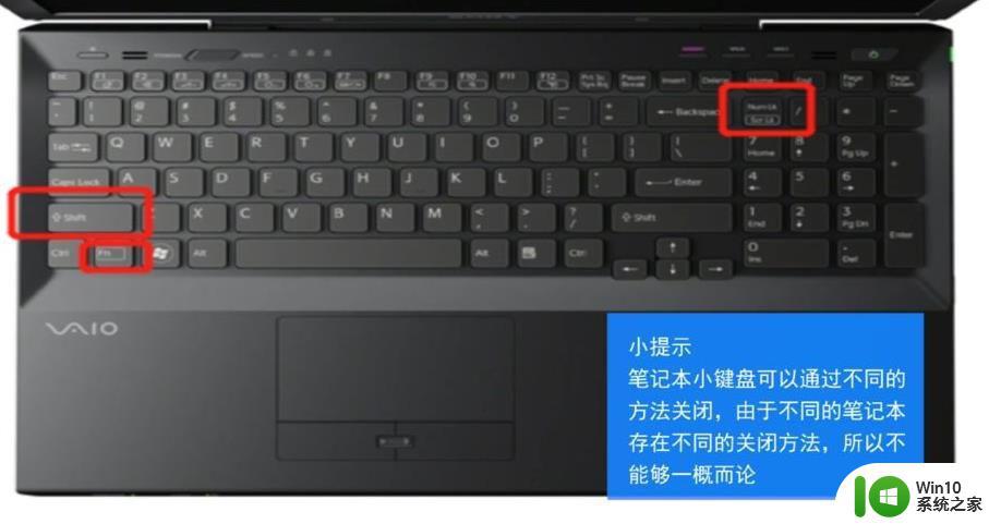 笔记本如何禁用小键盘 怎样在笔记本上关闭小键盘