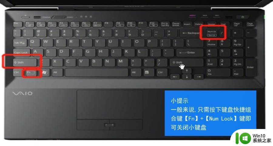 笔记本如何禁用小键盘 怎样在笔记本上关闭小键盘