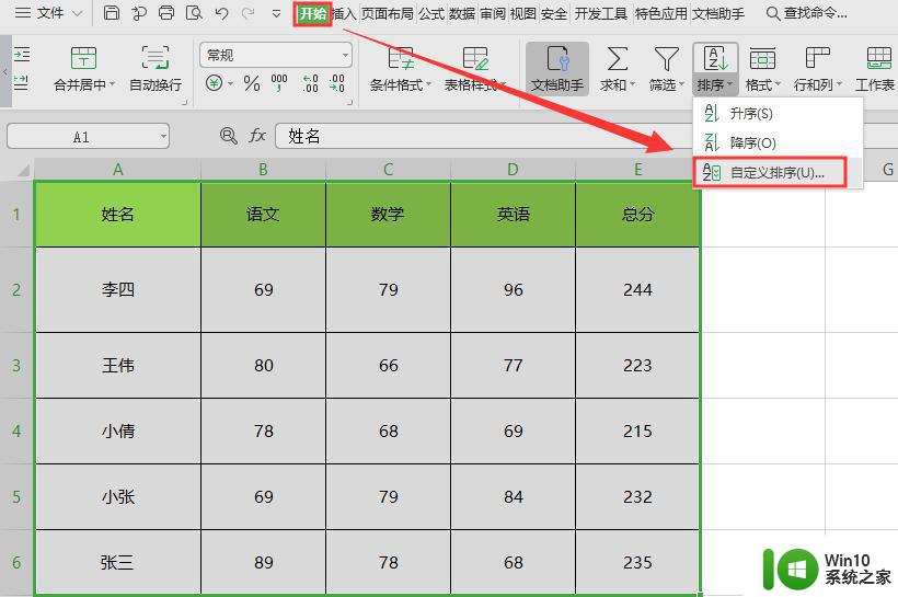 wps表格里进行姓名拼音排序老实感觉顺序是乱的 表格姓名拼音排序