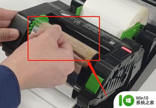 tsc条码打印机换碳带的步骤 tsc打印机如何换碳带