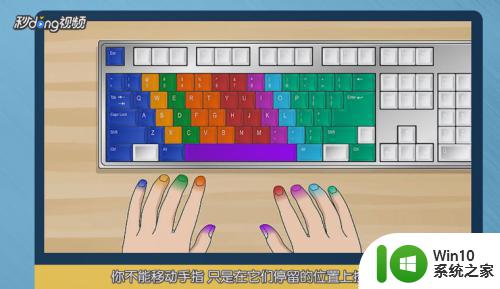 在键盘上怎么打字 如何正确摆放手指在键盘上