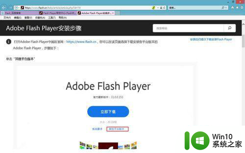 wiodow10显示flashplay被禁用怎么办 如何解决Windows 10中Flash Player被禁用的问题