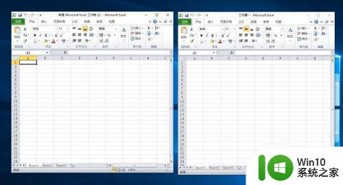 win10 excel多个窗口独立显示设置方法 win10 excel多个窗口分屏显示设置教程