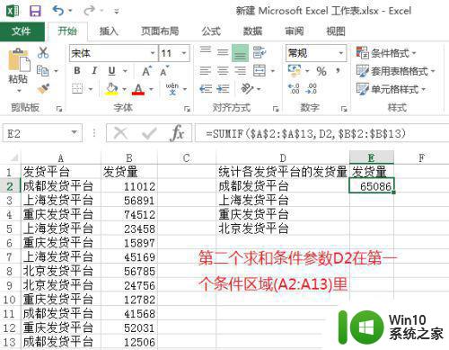 sumif函数使用示例 excel中sumif函数的语法和用法详解